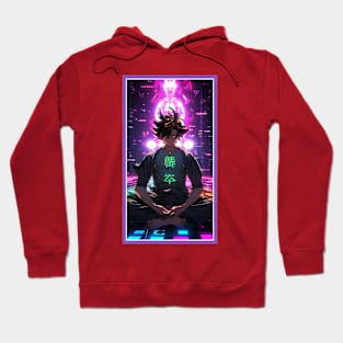 Anime Hero Power Meditation | Quality Anime Artwork | Anime Power Energy Meditation |  Manga Anime Art Hoodie